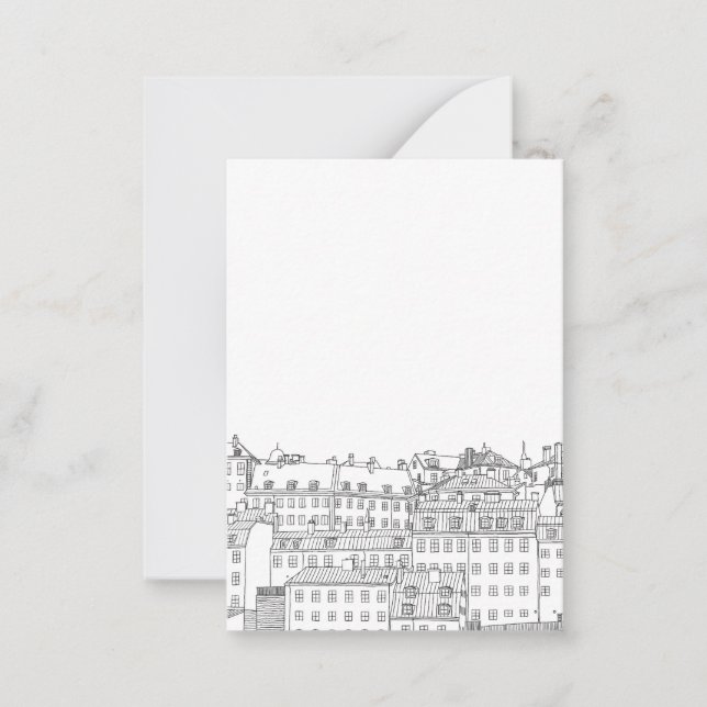 Black and White Stockholm Card (Front)