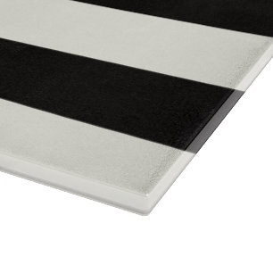 Black and White Stripe Cutting Board