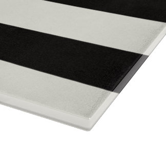 Black and White Stripe Cutting Board