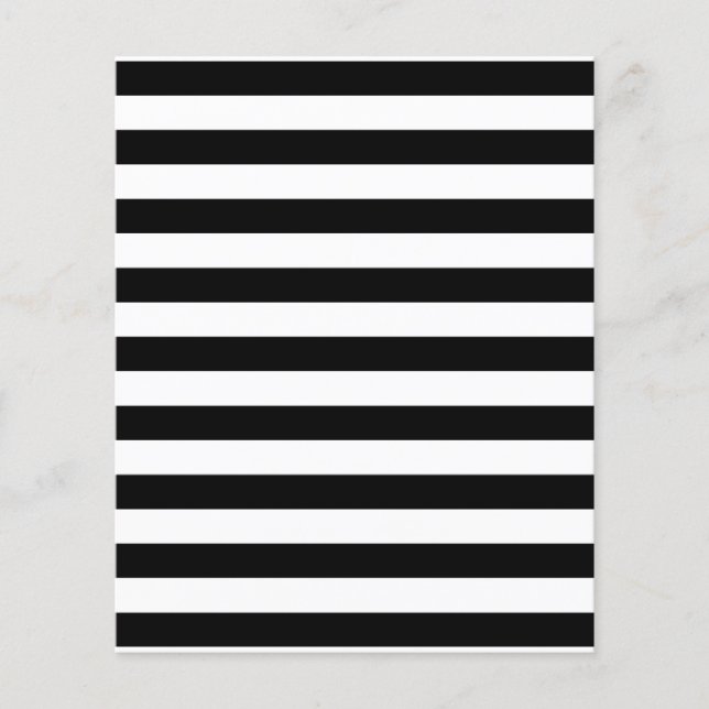 Black and White Stripe Pattern Flyer (Front)
