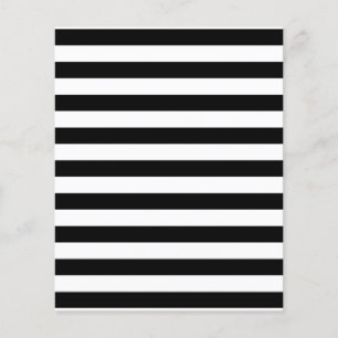 Black and White Stripe Pattern Flyer