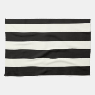 Black and White Stripe Tea Towel