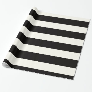 Black and White Stripe Wrapping Paper