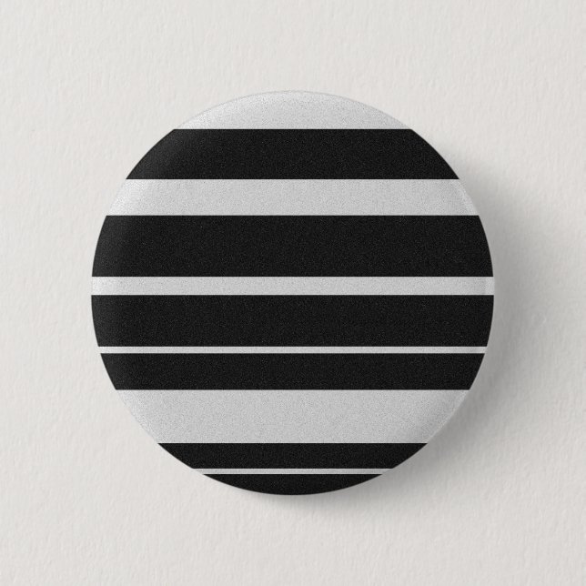Black and White Striped Button (Front)