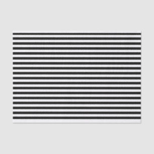 Black and White Striped Classic Tissue Paper