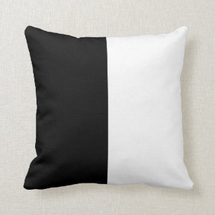 Black and White Striped Cushion