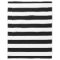 Black and White Striped Fleece Blanket