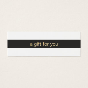 Black and White Striped Gift Card