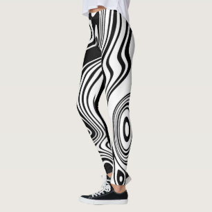 Black and White Striped Leggings or Choose Colours