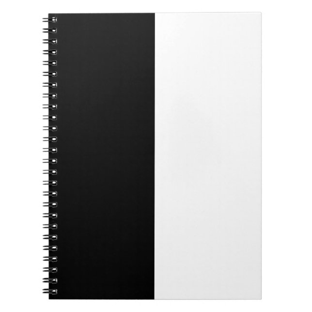 Black and White Striped Notebook (Front)