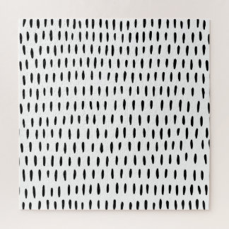 Black and white striped pattern: hand-drawn jigsaw puzzle