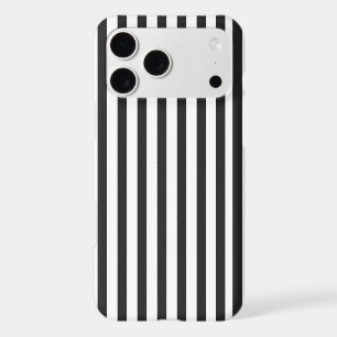 Black and White Striped Phone Case Minimalist Mo