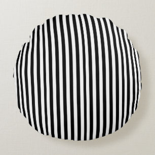Black and white Striped Pillow