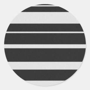 Black and White Striped Stickers