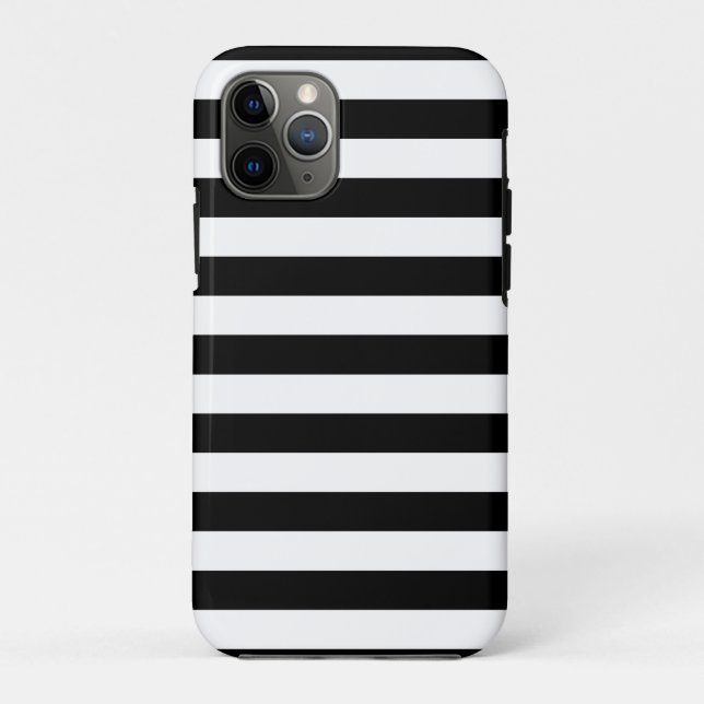 Black and White Stripes Case-Mate iPhone Case (Back)