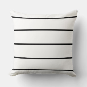 Black and White Stripes Cushion