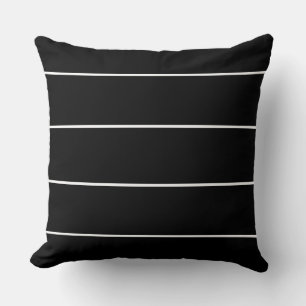 Black and White Stripes Cushion