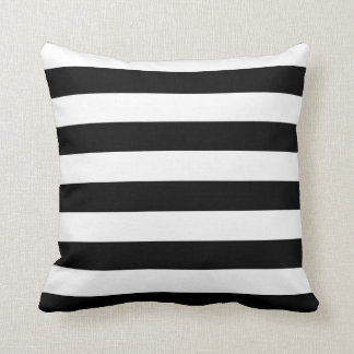 Black and White Stripes Cushion
