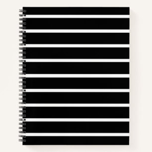 Black and White Stripes Design Notebook