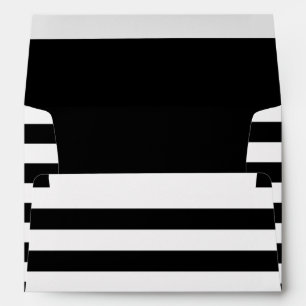 Black and White Stripes Envelope