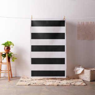 Black And White Stripes Fabric