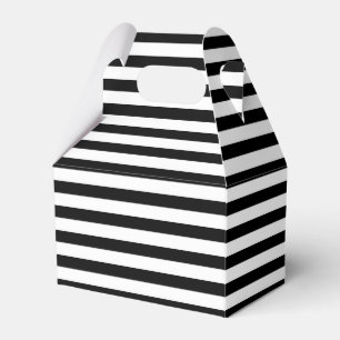 Black and White Stripes Favour Box