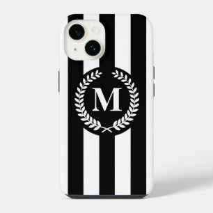 Black and White Stripes iPhone 14 Case