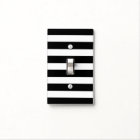 Black and White Stripes - Light Switch Cover