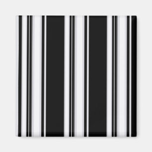 Black and White Stripes Magnet
