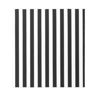Black and White Stripes Notepad