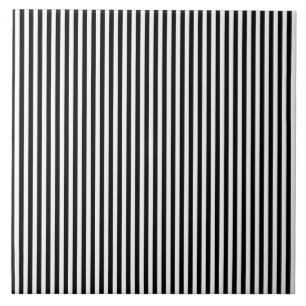 black and white stripes pattern or lines pattern ceramic tile