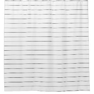 Black and White Stripes Shower Curtain