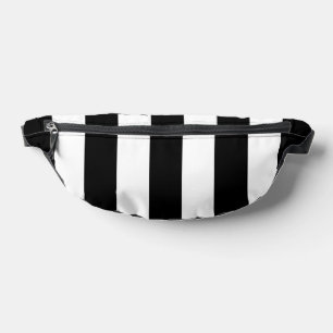 Black and White Stripes, Striped Pattern, Lines Bum Bags