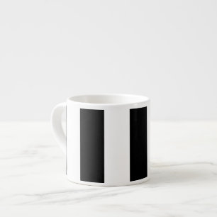 Black and White Stripes, Striped Pattern, Lines Espresso Cup