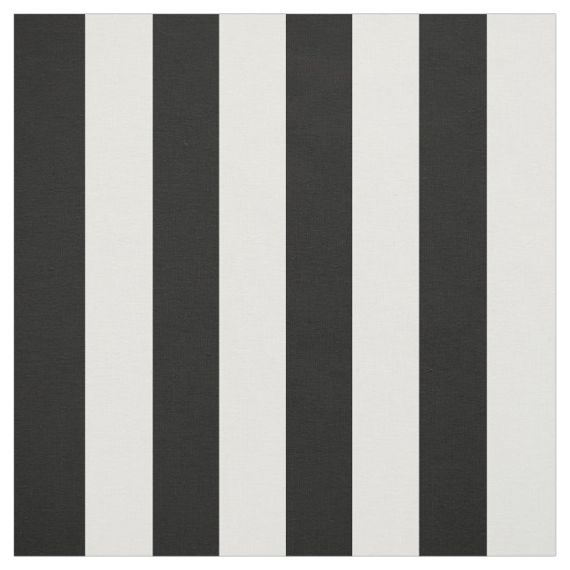 Black and White Stripes, Striped Pattern, Lines Fabric (Swatch)