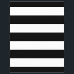 Black And White Stripes Stylish Flyer<br><div class="desc">Bold black and white graphic stripes decor in horizontal or in vertical fashion are a modern classic graphic design style that always make for a great custom gift for yourself or for someone special on your list, these are sure to make an impression on any festive occasions. Email us using...</div>
