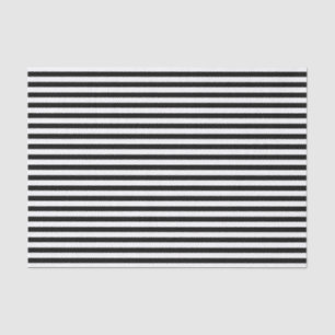 Black and White Stripes Tissue Paper