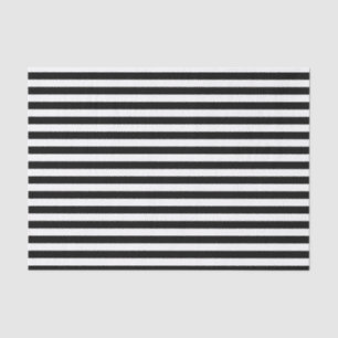 Black and White Stripes Tissue Paper