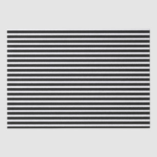 Black and White Stripes Tissue Paper