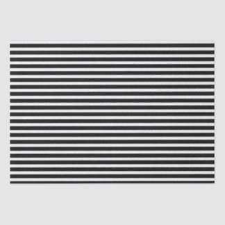 Black and White Stripes Tissue Paper