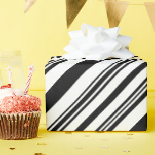 Black and White Stripes Wrapping Paper