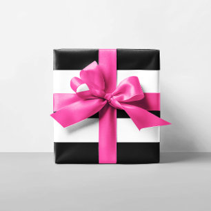 Black and White Stripes Wrapping Paper