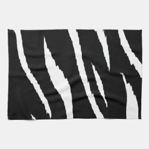 Black and White Strips Tea Towel