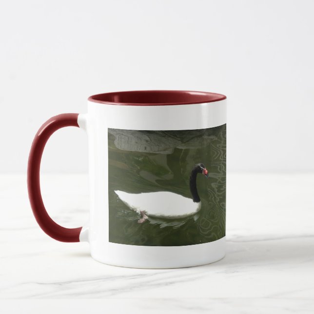 Black and White Swan Mug (Left)