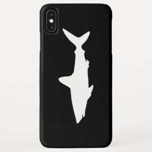 Black and White Swimming Shark iPhone XS Max Case
