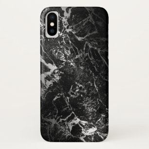 black and white swirl marble pattern iPhone x case