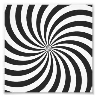 Black and White Swirl Pattern Photo Print