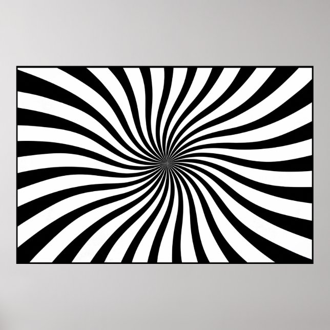 Black and white swirl poster (Front)