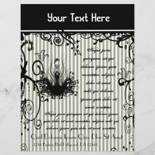 Black and White Swirled Striped Flyer