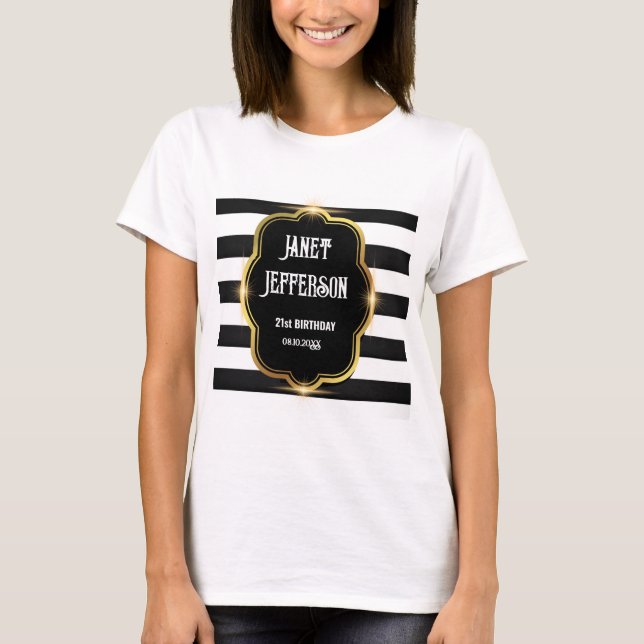 Black and White  T-Shirt (Front)